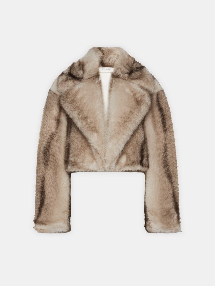 Veste Quantum effet fourrure à revers | Max Mara