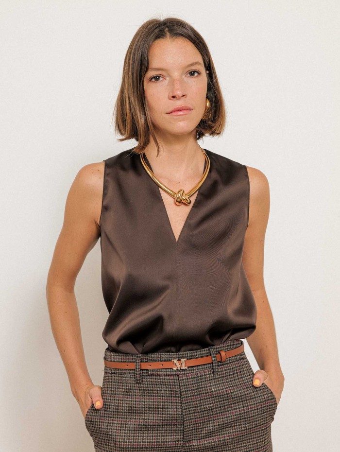 Collier rigide noeud - Elle - Vivynrosa