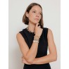 Collier anneaux entrelacés bicolore - Venus - Vivynrosa