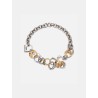 Collier anneaux entrelacés bicolore - Venus - Vivynrosa