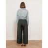 Pantalon large en coton vert - Smmaureo - Max Mara
