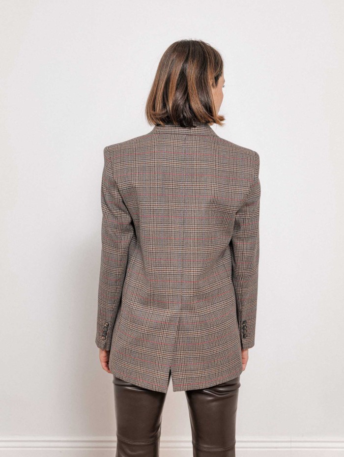 Blazer en laine vierge Prince de Galles - Mstalca - Max Mara