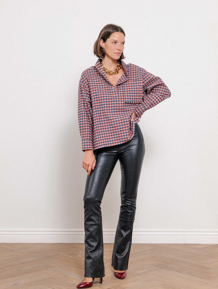 Blouse en coton - Carreaux - A.shirt