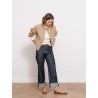 Veste beige en coton à boutons dorés - Mstkiwi - Max Mara