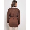 Veste longue marron avec ceinture - Mstoro - Max Mara