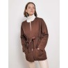 Veste longue marron avec ceinture - Mstoro - Max Mara