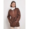 Veste longue marron avec ceinture - Mstoro - Max Mara