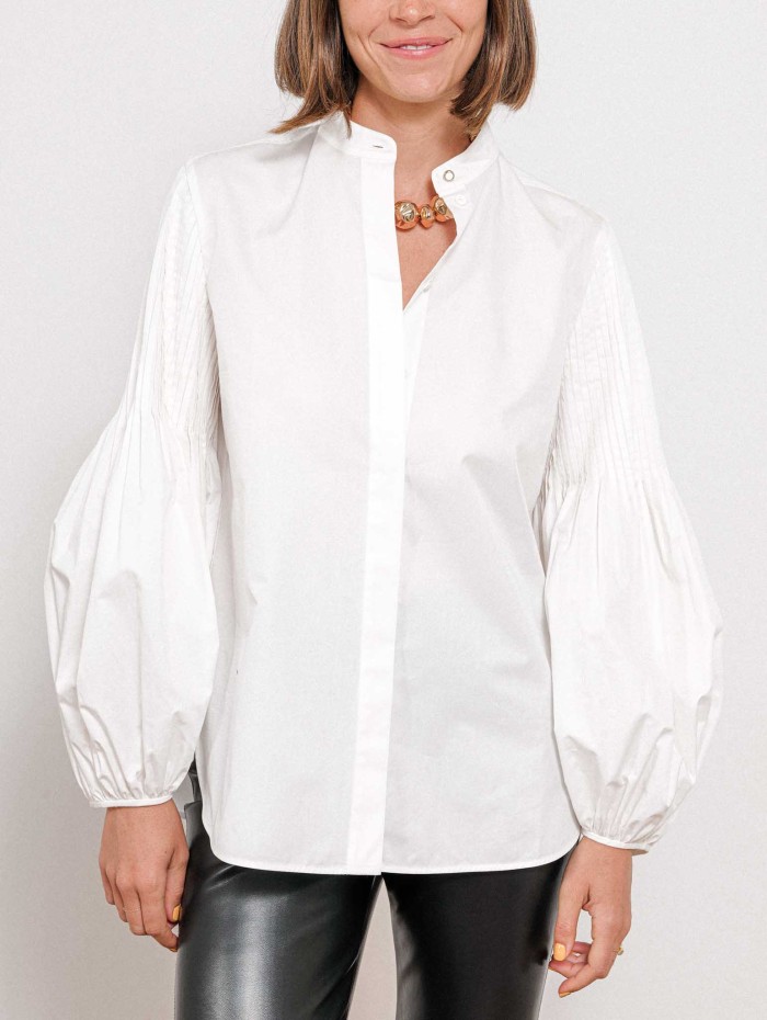 Blouse blanche en coton - Baldo - Max Mara