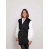 Blazer sans manches en laine vierge - Noir - Spxrapido