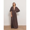 Robe évasée à cape et décolleté V - Msepanno - Max Mara