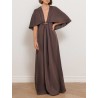 Robe évasée à cape et décolleté V - Msepanno - Max Mara