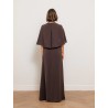 Robe évasée à cape et décolleté V - Msepanno - Max Mara