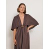 Robe évasée à cape et décolleté V - Msepanno - Max Mara