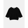 Pull noir en laine de raccoon | Majestic Filatures