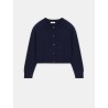 Cardigan court en cachemire - Bleu marine - Majestic Filatures