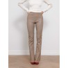 Legging évasé en cuir moka - Beyina - Max et moi