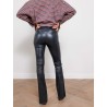 Legging en cuir évasé encre - Beyina -Max et Moi