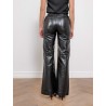 Pantalon évasé en cuir noir - Beau - Max et Moi