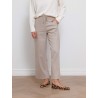 Pantalon fluide beige en laine vierge - Smmfloria - Max Mara