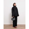 Pantalon évasé noir en laine mélangée - Smmeuforia - Max mara