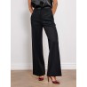 Pantalon évasé noir en laine mélangée - Smmeuforia - Max mara