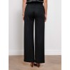 Pantalon évasé noir en laine mélangée - Smmeuforia - Max mara