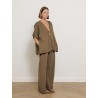 Pantalon fluide kaki à taille élastique - Mxmfaida - Max Mara
