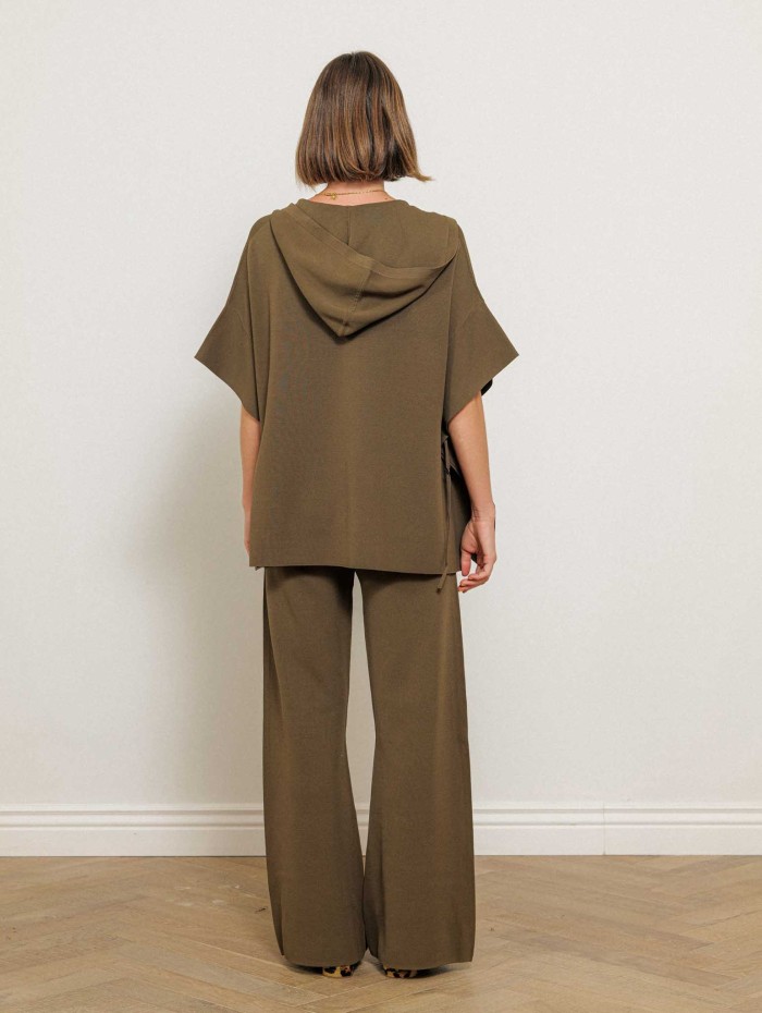 Pantalon fluide kaki à taille élastique - Mxmfaida - Max Mara