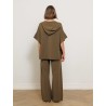 Gilet à capuche oversize kaki - Mxmelogio - Max Mara