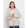 Veste blazer greige en laine vierge Elfi | Max Mara