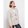 Veste blazer greige en laine vierge Elfi | Max Mara