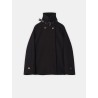 Manteau court noir en laine et cachemire | Lanvin
