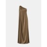 Robe charmeuse une épaule kaki - Mona - 26 Avenue