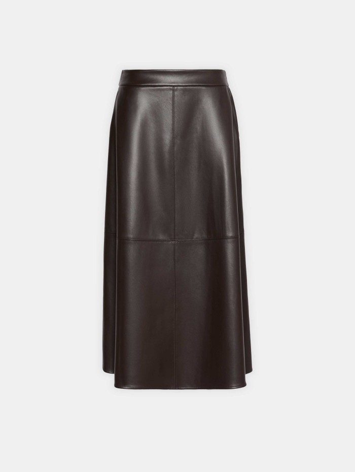 Jupe mi-longue évasée effet cuir - Smmnordica - Max Mara