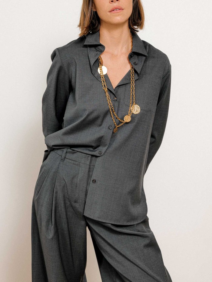 Chemise droite en pure laine - Opera - Max Mara