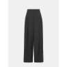 Pantalon palazzo gris en laine vierge - Taro - Max Mara