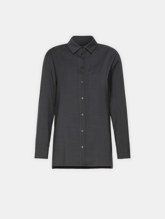 Chemise droite en pure laine - Opera - Max Mara