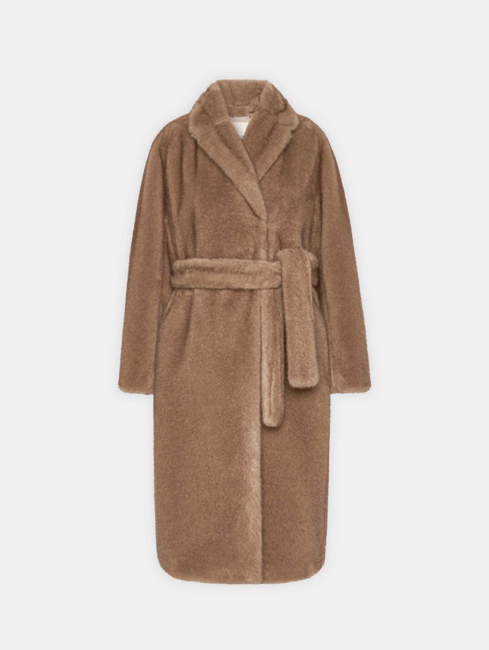 Manteau camel en fausse fourrure - Miss - Max Mara