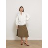 Jupe midi évasée kaki - Fuggito - Max Mara