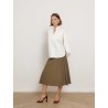 Jupe midi évasée kaki - Fuggito - Max Mara
