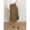 Jupe midi évasée kaki - Fuggito - Max Mara