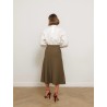 Jupe midi évasée kaki - Fuggito - Max Mara