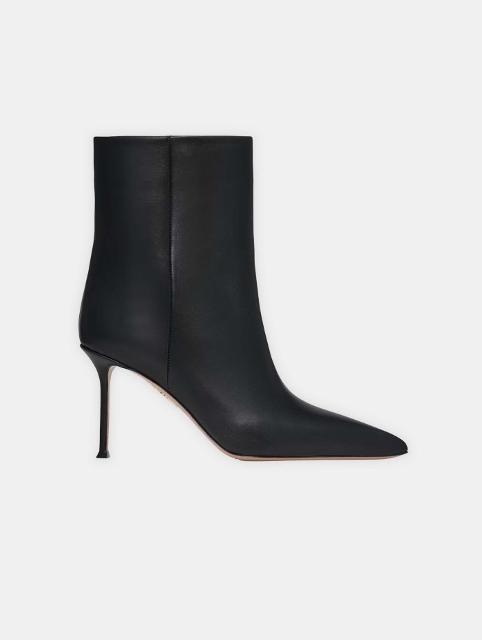 Bottines noires Harper Bootie 85 - Aquazzura