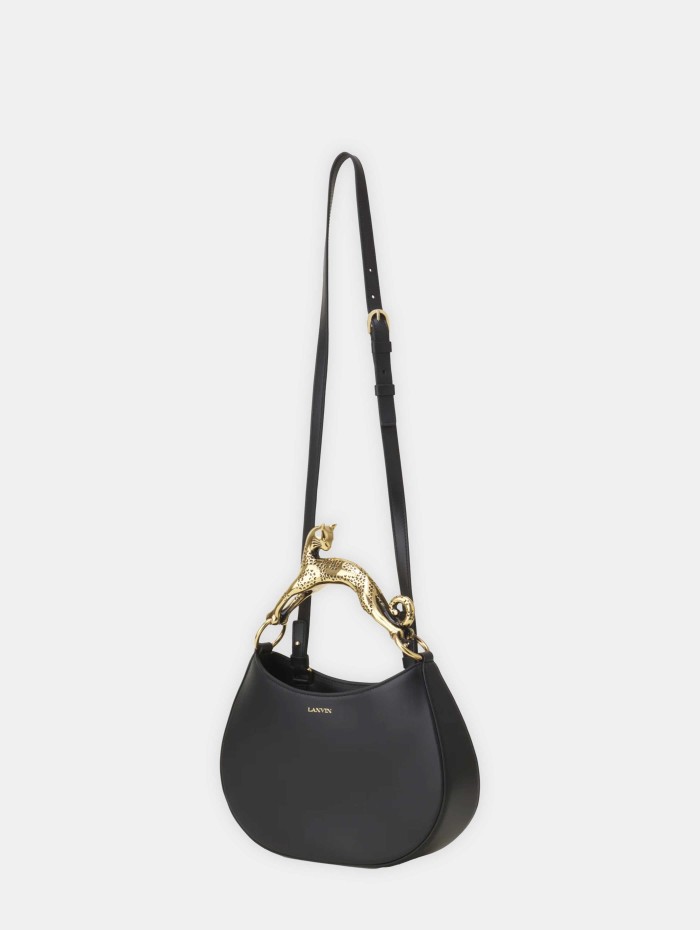 Sac en cuir - Hobo bag with cat handle - Lanvin