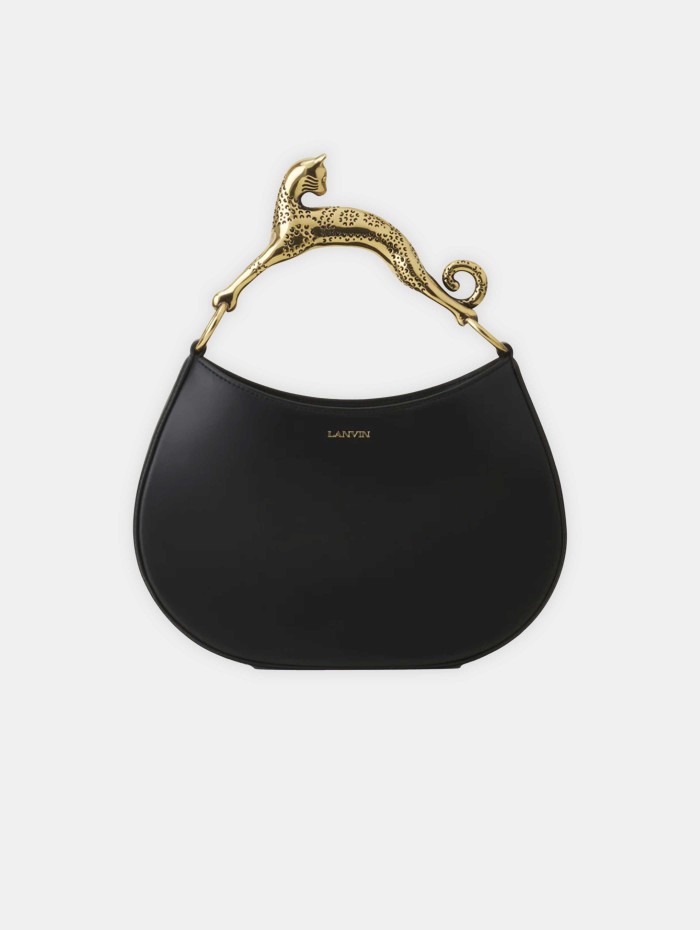 Sac en cuir - Hobo bag with cat handle - Lanvin