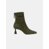 Bottines en daim kaki à talon 75 mm - Amore - Aquazzura