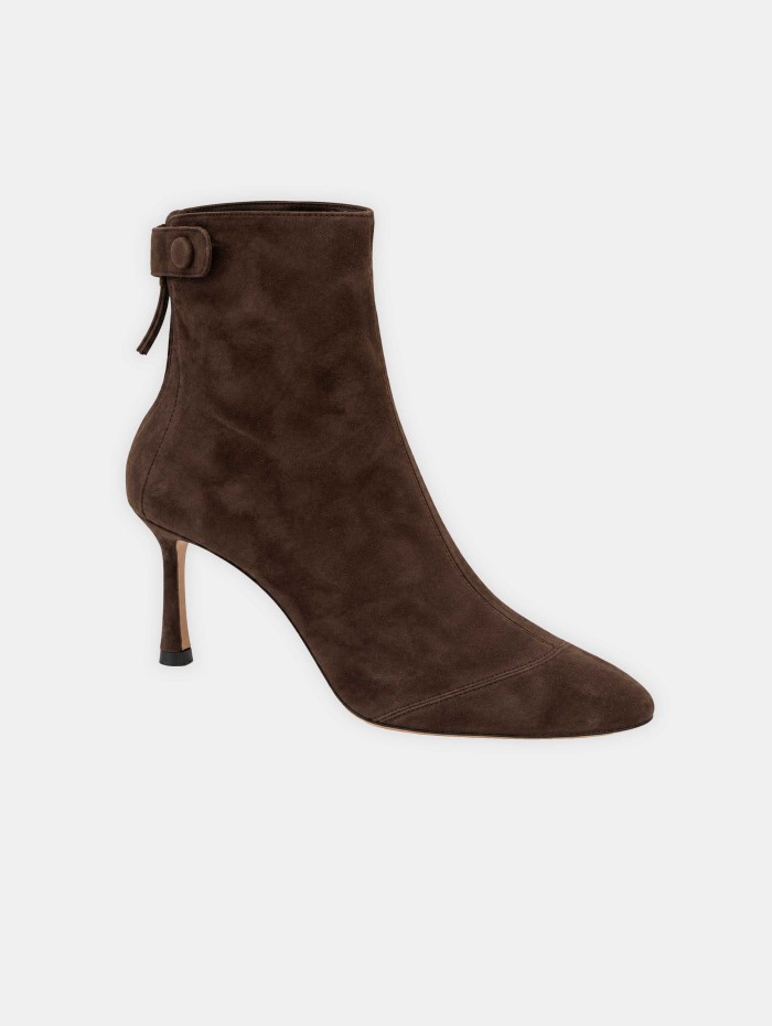 Bottines en daim chocolat - R1B830 - Francesco Russo