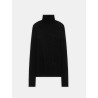 Pull col roulé  à sequins - Noir -Majestic Filatures