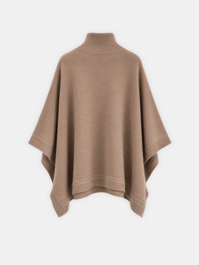 Poncho camel en laine - Pacome - Max et Moi
