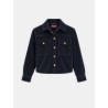 Chemise courte en velours bleu marine - Mstrivolo  - Max mara